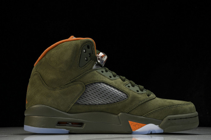 air jordan 5 low “olive”  dd0587-308