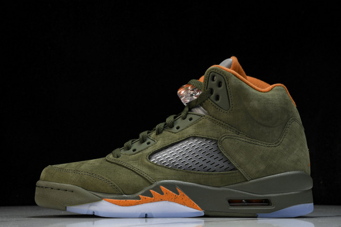 air jordan 5 low “olive”  dd0587-308