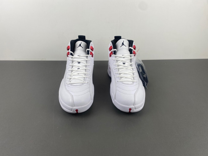 JORDAN 12 White flame red 