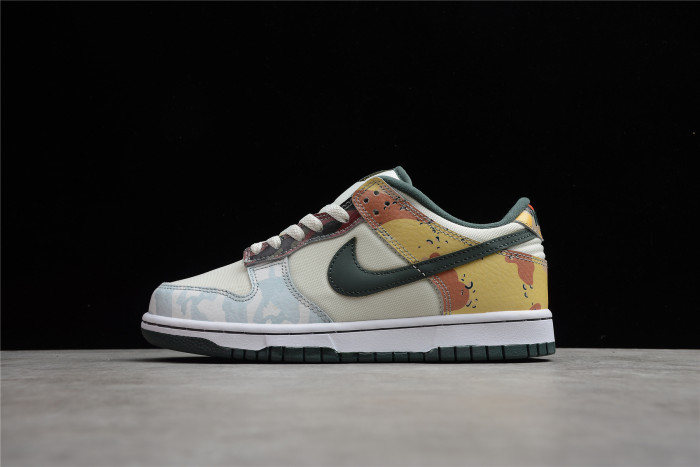 nike dunk low se multi-camo dh0957-100