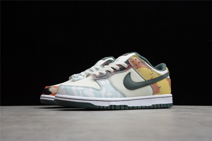 nike dunk low se multi-camo dh0957-100