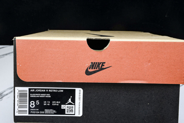 Air Jordan 11 Low “Bred” FV5104-006