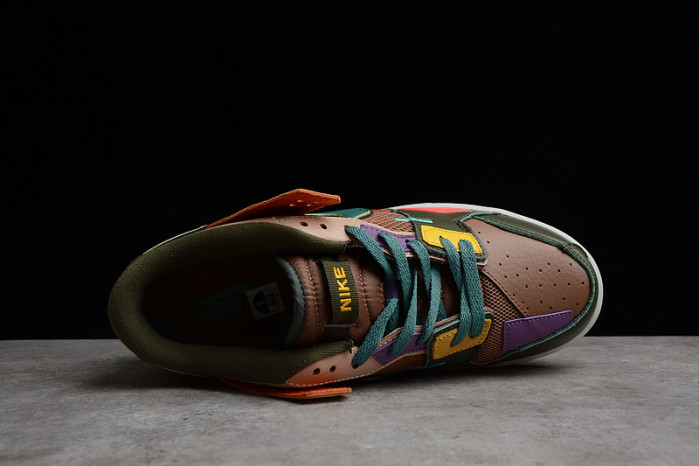 nike dunk low scrap archeo brown  db0500-200