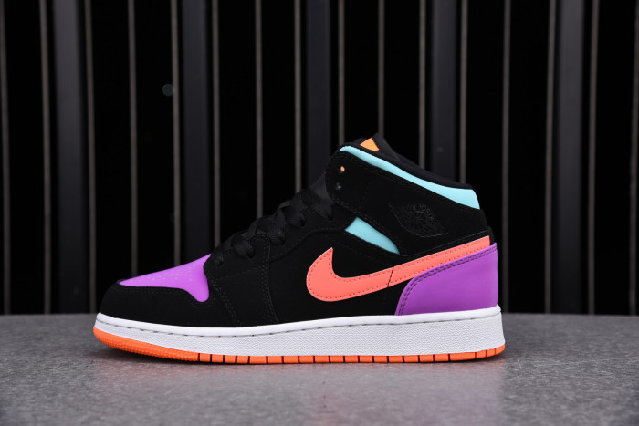 jordan 1 mid multi-color (gs)  554725-083