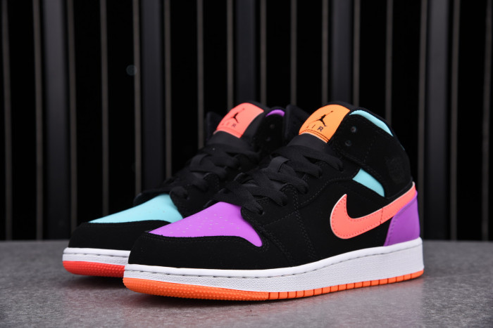 jordan 1 mid multi-color (gs)  554725-083