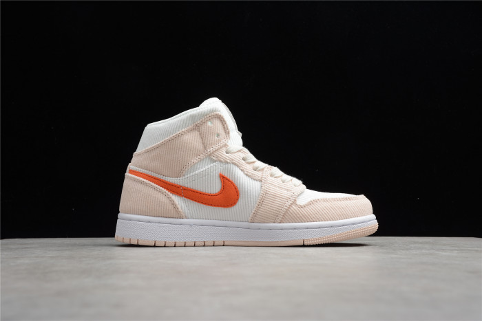 air jordan 1 mid corduroy womens  da8009-108