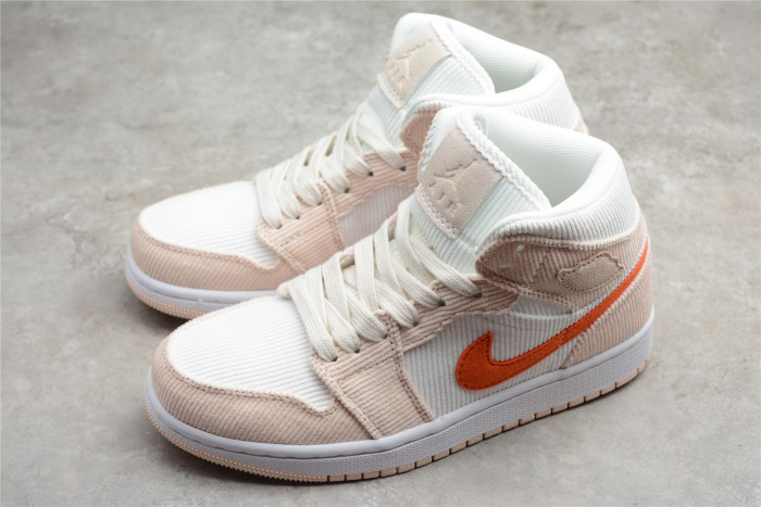air jordan 1 mid corduroy womens  da8009-108
