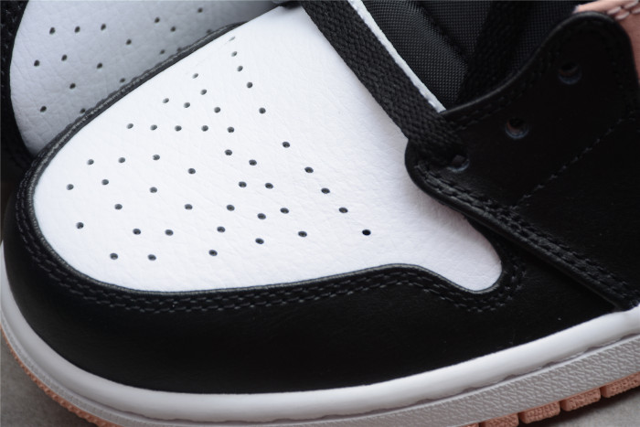 jordan 1 mid arctic orange black toe  554724-133