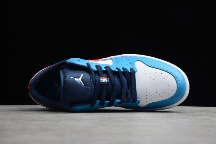 air jordan 1 low with added tri-color ribbons cv4892-100