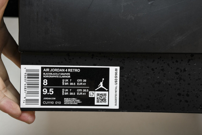 Jordan 4 Retro Black Cat CU1110-010