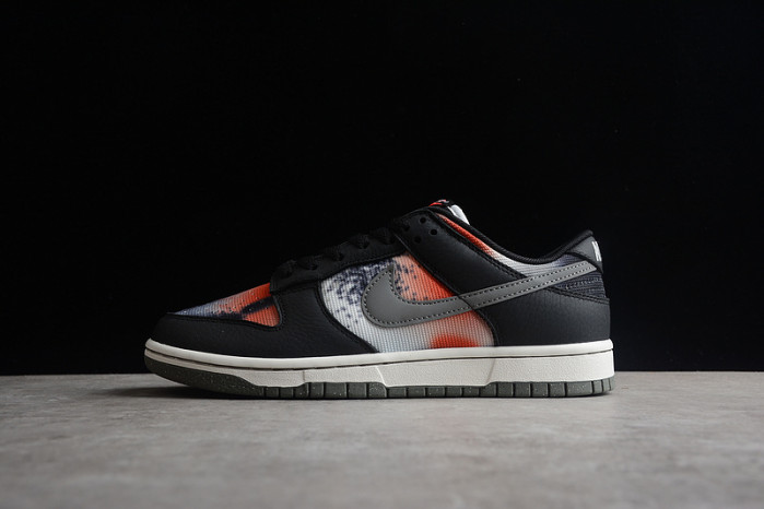 nike dunk low graffiti black red - dm0108-001