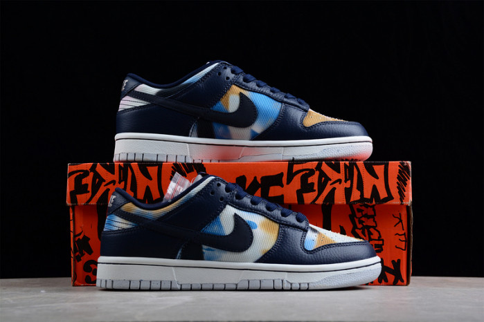nike dunk low graffiti navy   dm0108-400