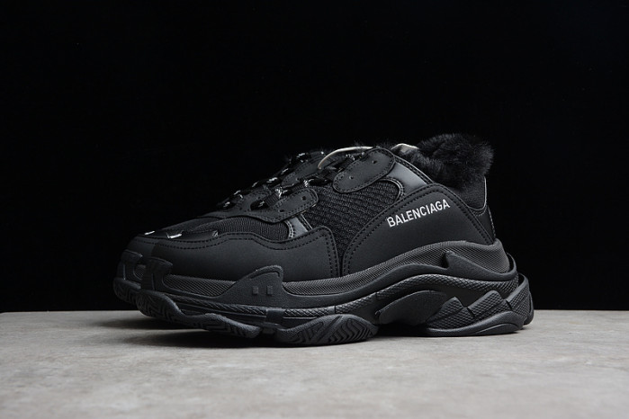 balenga triple s black clear sole 668563-w3cq5-1000