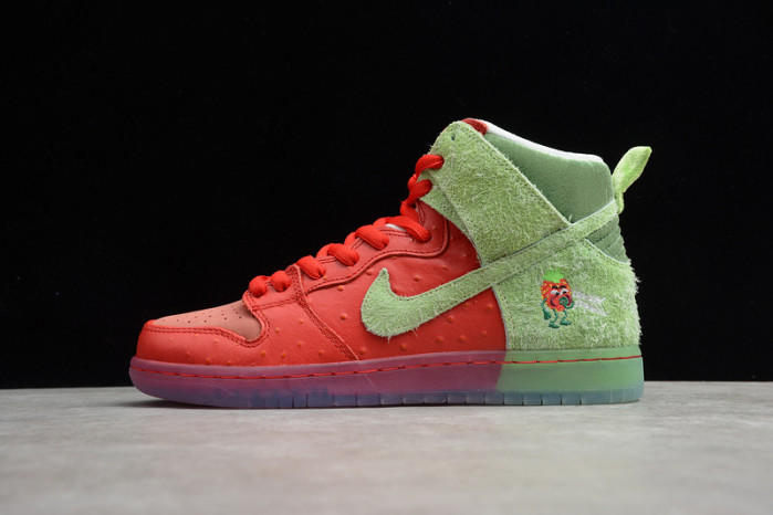nike sb dunk high strawberry cough cw7093-600