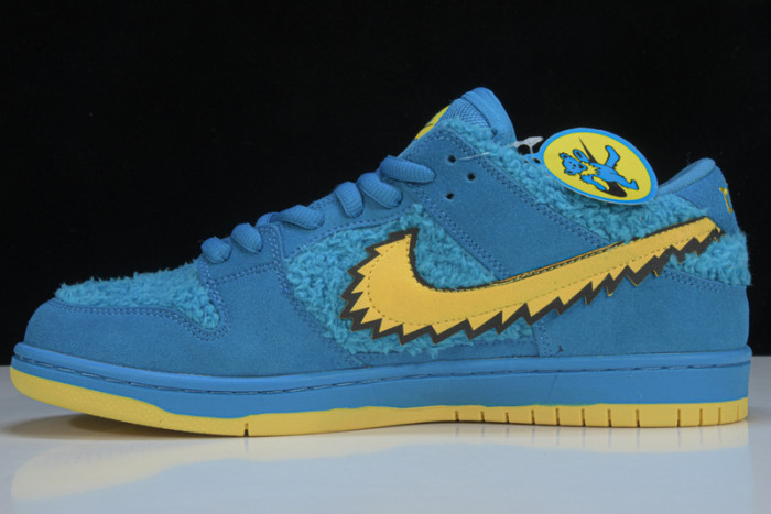 grateful dead x nike sb dunk low “blue bear” cj5378-400