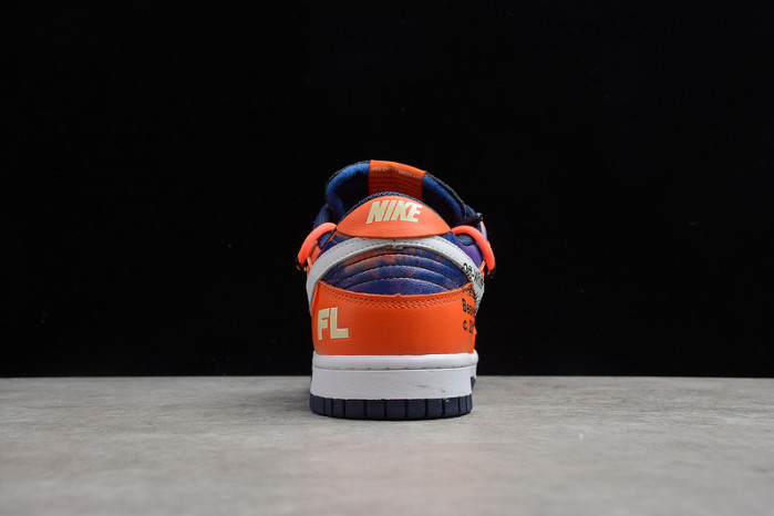 ow x futura x nike sb dunk low fluro orange/blue -dd0856-801