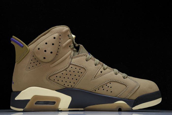 air jordan 6 gore-tex brown kelp fd1643-300