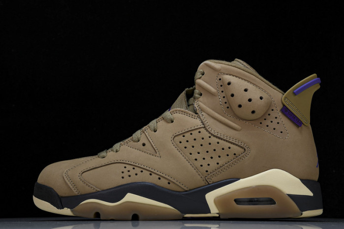 air jordan 6 gore-tex brown kelp fd1643-300