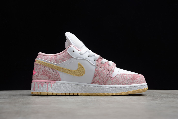 jordan 1 low paint drip (gs) cw7104-601