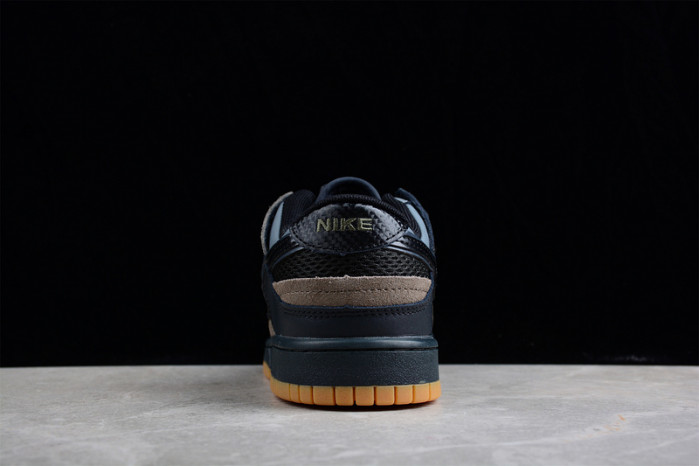 nike dunk low scrap black gum   db0500-001