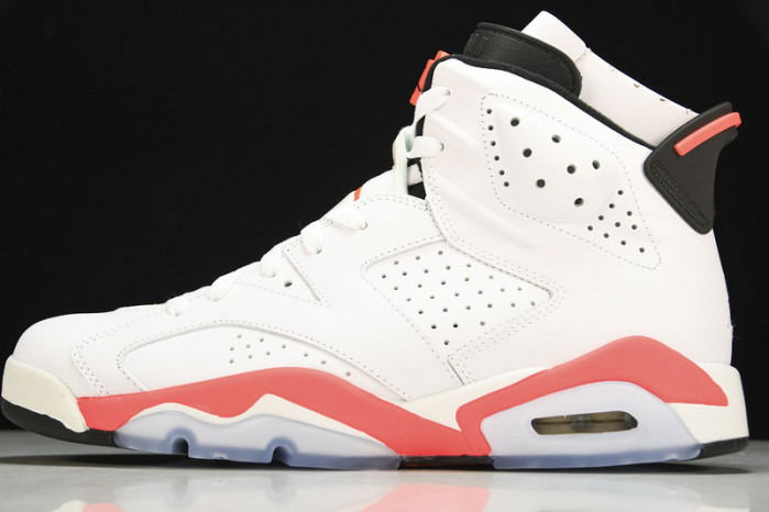 air jordan 6 retro ''white infrared''  384664-123