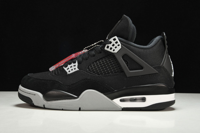air jordan 4 black canvas dh7138-006