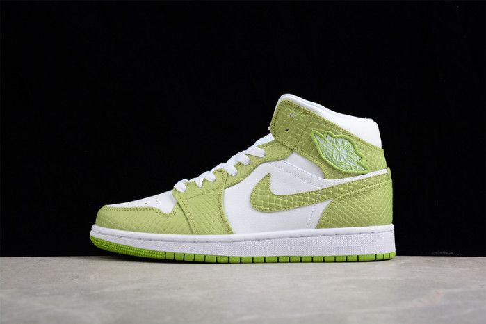 jordan 1 mid green python (w) - dv2959-113