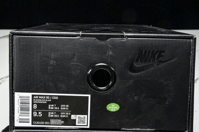 Air Max 95 Comme Des Garcons Black Grey CU8406-001